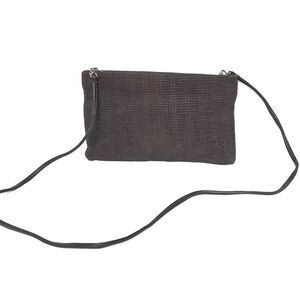 SHAFIR Brown Woven Leather Handmade Crossbody Bag